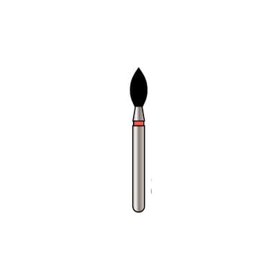 Alpen x1 Single-Use Diamond Bur, FG #368-023, Football Shape, Medium Grit, Gray Ring, 2.3 mm Diameter, 5.0 mm Length, 25/Pk, X368M023 thumbnail 7