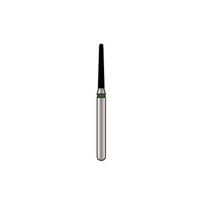 Alpen® x1 Single-Use Diamond Bur, FG #856-012M, Round End Taper, Medium Grit, 1.2 mm Diameter, 8.0 mm Length, Gray Ring, 25/Pkg, X856M012 thumbnail 7
