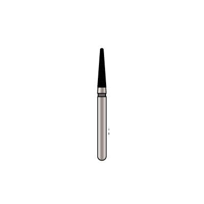 Alpen x1 Single-Use Diamond Bur, FG #8567.016, Round End Tapered, Medium Grit, Gray, 1.6mm Diameter, 7.0mm Length, 25/Pk thumbnail 4