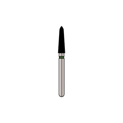 Alpen x1 Single-Use Diamond Bur, FG, #878K-021, Curettage/Pointed Taper, Coarse, Green, 2.1 mm, 25/Pk, X878KC021 thumbnail 8