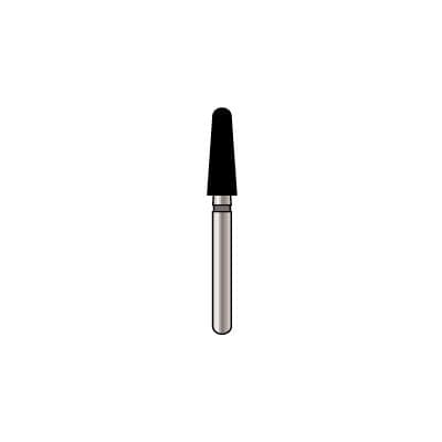 Alpen x1 Single-Use Diamond Bur, FGSS, #856-024SC, Round End Taper, Super Coarse, Black, 2.4 mm, 25/Pk, X856SC024S thumbnail 7