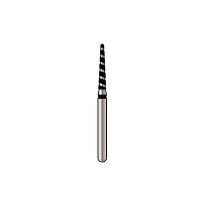 Alpen x1 TurboCut Single Use Diamond Bur, FG, Super Coarse, Round End Taper, #856-014 (8.0 mm), 25/Bx, X856TC014 thumbnail 6