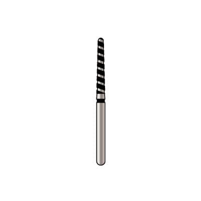 Alpen x1 TurboCut Single-Use Diamond Bur, FG, Super Coarse, Round End Taper, #850-016, 1.6mm Diameter, 10.0mm Length, 25/Bx, X850TC016 thumbnail 6