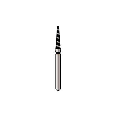 Alpen x1 TurboCut Single Use Diamond Bur, FG, Super Coarse, Round End Taper, #856-018 (8.0 mm), 25/Pkg, X856TC018 thumbnail 6