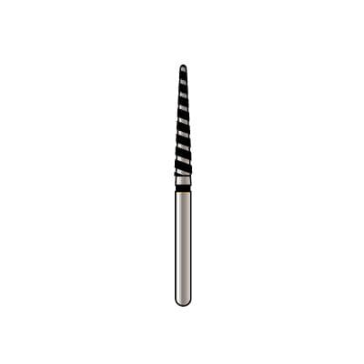 Alpen x1 TurboCut Single Use Diamond Bur, FG, Round End Taper, Super Coarse, Black, #856L-018, 1.8mm Diameter, 11.0mm Length, 25/Bx, X856LTC018 thumbnail 6