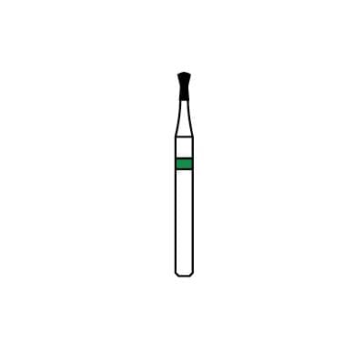 Patterson® Diamond Instrument FG, Inverted Cone, Coarse Grit, Green Ring, #806-012, 1.2 mm Diameter, Friction Grip, 1/Pkg - Patterson® Diamond Instruments – FG, Inverted Cone - Coarse, Green, # 806-012, 1.2 mm Diameter - Image 1