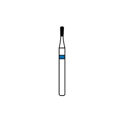 Patterson® Diamond Instrument, FG, Pear Shape, Medium Grit, Blue Ring, #808-010, 1.0 mm Diameter - Patterson® Diamond Instruments – FG, Pear - Medium, Blue, # 808-010, 1.0 mm Diameter - Image 1