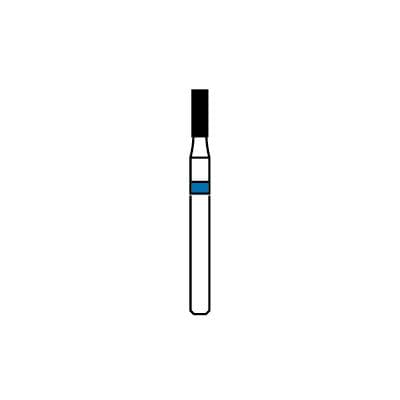 Patterson® Diamond Instrument FG, Cylinder Flat End, Medium Grit, Blue Ring, #835, 1.4 mm Diameter, 1/Pkg - Patterson® Diamond Instruments – FG, Cylinder - Medium, Blue, Cylinder Flat End, # 835, 1.4 mm Diameter - Image 1