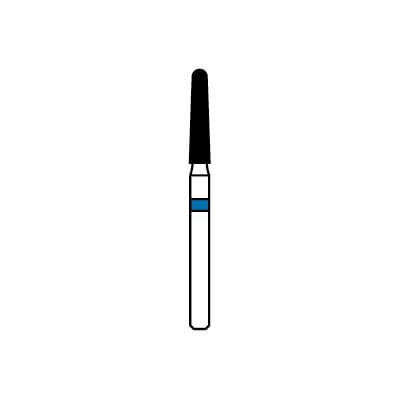 Patterson® Diamond Instrument FG, Medium Grit, Cone Round End, Blue Ring, #850-018, 1.8 mm Diameter - Patterson® Diamond Instruments – FG, Medium, Blue, Cone, Cone Round End - # 850-018, 1.8 mm Diameter - Image 1