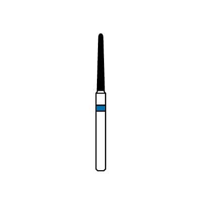 Patterson® Diamond Instrument FG, Medium Grit, Cone Point End, Blue Ring, #852-011, 1.1 mm Diameter - Patterson® Diamond Instruments – FG, Medium, Blue, Cone, Cone Point End - # 852-011, 1.1 mm Diameter - Image 1
