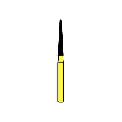 Patterson® Diamond Instrument FG, Extra Fine Grit, Cone Point End, #853-016, 1.6 mm Diameter, 1/Pkg - Patterson® Diamond Instruments – FG, Extra Fine, Cone, Cone Point End - # 853-016, 1.6 mm Diameter - Image 1