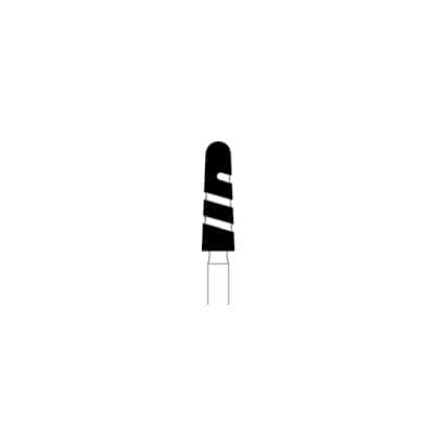 Meisinger Black Cobra Diamond Bur, Super Coarse, Round End Taper, FG, 2.5mm, 5/Pk, B850-025 thumbnail 9
