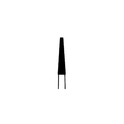 Meisinger 848-021-HP Diamond Bur, Flat End Taper, Medium Grit, 2.1 mm Diameter, 10 mm Working Length, HP Shank, 5/Pack thumbnail 5