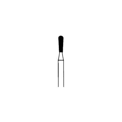 Meisinger 808R-012-FG Diamond Bur, Round End Pear, Medium Grit, Blue Ring, 1.2 mm Head Diameter, 4.0 mm Head Length, Friction Grip, 5/Pkg thumbnail 7