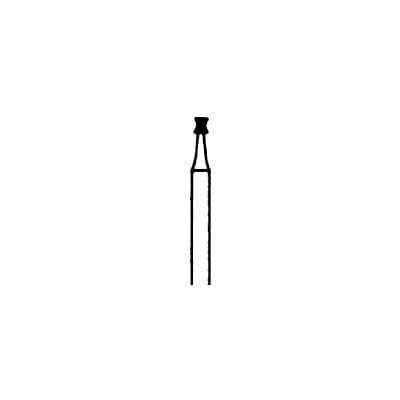 Meisinger 870-014-FG Medium Grit Diamond Bur, Hourglass/Double Inverted Cone, Friction Grip, 1.4 mm Head Diameter, Blue Ring, 5/Pack thumbnail 5