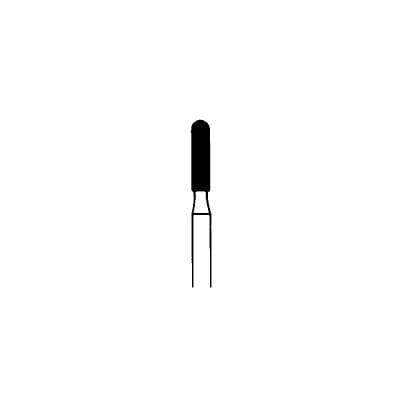 Meisinger 880G-014-FG Coarse Diamond Bur, Round End Cylinder, Friction Grip, 1.4 mm Head Diameter, 5.0 mm Head Length, Green Ring, 5/Pkg thumbnail 7