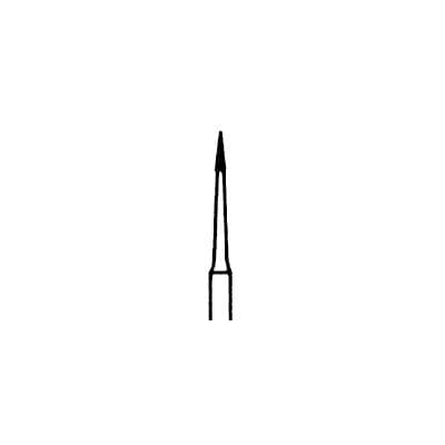 Meisinger 890LC-008-FG Extra Fine Diamond Bur, Needle Shape, 0.8 mm Head, Friction Grip, 5/Pk thumbnail 7