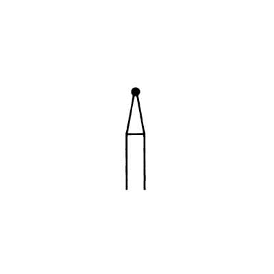 Meisinger 801-010-FG Diamond Bur, FG, Medium Grit, Blue Ring, Round Head, 1.0 mm, 5/Pkg thumbnail 8