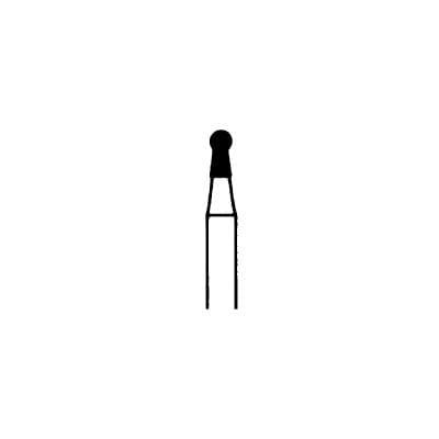 Meisinger 802-016-FG Medium Grit Round Diamond Bur, Friction Grip, 1.6 mm Head Diameter, 3.5 mm Head Length, Blue Ring, 5/Pkg thumbnail 7