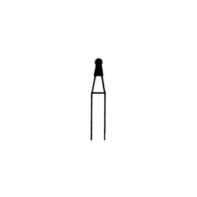 Meisinger 802-012-FG Diamond Bur, Round, Medium Grit, Blue Ring, Friction Grip, 1.2 mm Head Diameter, 3.0 mm Head Length, 5/Pkg thumbnail 7