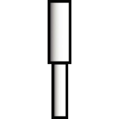 Meisinger 835-009-FG Diamond Bur, Cylinder, Flat End, Medium Grit, 0.9 mm Diameter, 3.0 mm Head Length, Friction Grip, 5/Pk thumbnail 6