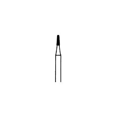 Meisinger 845-009-FG Diamond Bur, Medium Grit, Flat End Tapered, Friction Grip, 0.9 mm Head Diameter, 3.0 mm Head Length, 5/Pkg thumbnail 7