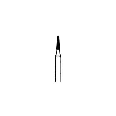Meisinger 845-012-FG Diamond Bur, Medium Grit, Flat End Tapered, FG, 1.2 mm Head Diameter, 4.0 mm Head Length, 5/Pkg thumbnail 7