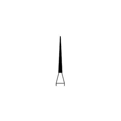 Meisinger FG Diamond Bur #859-010-FG, Medium Grit, Needle Shape, 1.0 mm Head Diameter, 10.0 mm Working Length, Blue Ring, 5/Pkg thumbnail 8