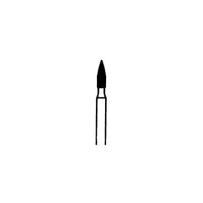Meisinger 861-014-FG Diamond Bur, FG, Medium Grit, Blue Ring, Flame Shape, Point End, 1.4 mm Head Diameter, 5.0 mm Head Length, 5/Pkg thumbnail 7