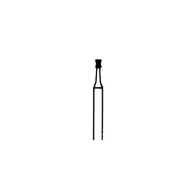 Meisinger FG Diamond Bur, Hourglass Shape, Medium Grit, Flat End, Blue Ring, 870-010-FG, 1.0 mm Head Diameter, 1.5 mm Head Length, 5/Pkg thumbnail 2