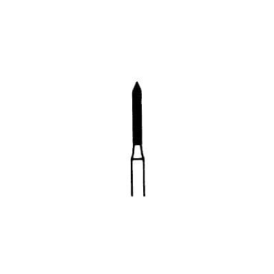 Meisinger 884G-012-FG Diamond Bur, Coarse (Green), Pointed Cylinder with Bevel Tip, Friction Grip, 1.2 mm Head Diameter, 6.0 mm Head Length, 5/Pkg thumbnail 7