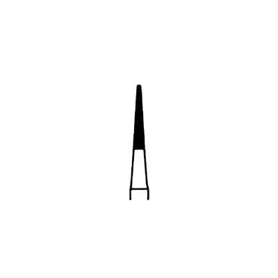 Meisinger 847-014-FG Multi-Use Diamond Bur, Flat End Taper, Medium Grit (Blue), 1.4 mm Head Diameter, Friction Grip, 5/Pk thumbnail 7