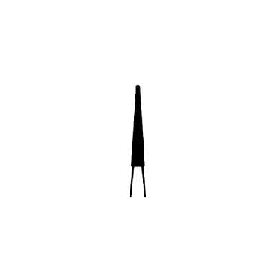 Meisinger 848-014-FG Diamond Bur, Medium Grit, Flat End Taper, 1.4 mm Head Diameter, 10 mm Working Length, Friction Grip, 5/Pack thumbnail 6