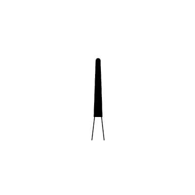 Meisinger 852-014-FG Diamond Bur, Medium Grit, Round End Tapered (Cone), Friction Grip, 1.4 mm Head Diameter, 10.0 mm Head Length, Blue Ring, 5/Pkg thumbnail 7