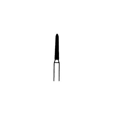 Meisinger 878F-012-FG Fine Grit Friction Grip Diamond Bur, Tapered Torpedo/Cylinder with Bevel End, 1.2 mm Head Diameter, 8.0 mm Head Length, Red Ring, 5/Pkg thumbnail 7