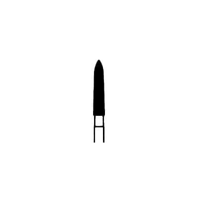Meisinger 879H-018-FG Diamond Bur, X-Coarse (Super Coarse), Long Modified Chamfer/Torpedo, Friction Grip, 1.8 mm Head Diameter, 10 mm Working Length, 5/Pack thumbnail 7
