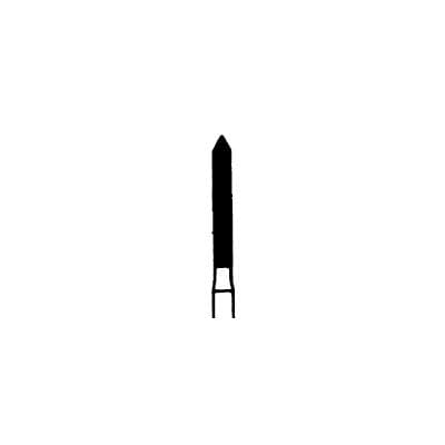 Meisinger 886G-014-FG Coarse Diamond Bur, Friction Grip, Cylinder with Bevel End, 1.4 mm Head Diameter, 10.0 mm Head Length, Green Ring, 5/Pkg thumbnail 7