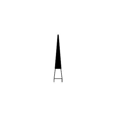 Meisinger 859G-018-FG Diamond Bur, FG, Coarse, Green, Needle, Point End, 1.8 mm Head Diameter, 10.0 mm Head Length, 5/Pkg thumbnail 7