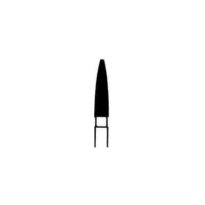 Meisinger 863-018-HP Diamond Bur, Medium Grit, Flame Shape, Long, 1.8 mm Diameter, Handpiece (HP), 5/Pack thumbnail 6