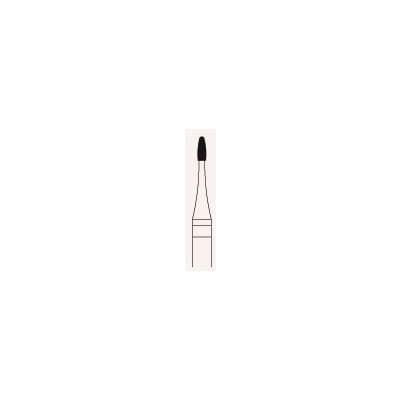 Meisinger FG Microdia Diamond Bur, M895-007, Medium Grit, Flame Shape, 0.7 mm Diameter, Friction Grip, 5/Pack thumbnail 4