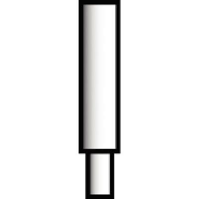 Midwest® Multi-Use Diamond Bur FG #837-014SC, Super Coarse, Cylinder Long Flat End, 1.4 mm Diameter, 8.0 mm Length, Friction Grip, 5/Pkg thumbnail 6