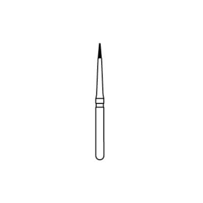 Midwest® Multi-Use Diamond Bur, Fine Grit, Esthetic Trimming Egg Shape, Friction Grip, #ET3-008F, 0.8 mm Diameter, 3.0 mm Length, 5/Pkg thumbnail 5