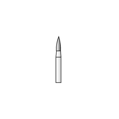 SS White Revelation Diamond Bur, Ultra Fine, Flame Shape, Friction Grip, #860-012-UF, 1.2 mm Diameter, 5/Pkg thumbnail 4