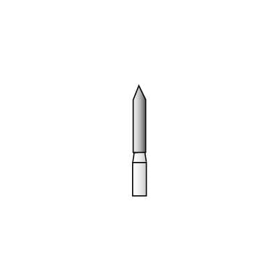 SS White Revelation Diamond Bur #839-016C, Pointed End (Flame), Coarse Grit, Friction Grip, 1.6 mm Head Diameter, 5/Pk thumbnail 4
