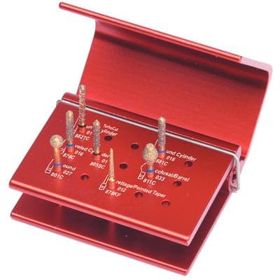 Alpen Crown and Bridge Preparation Kit, 7 FG Diamond Burs with Bur Block, R1005 thumbnail 9