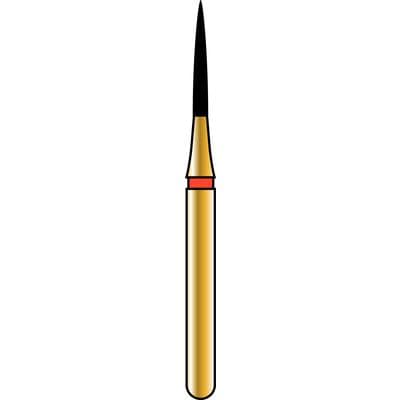 Alpen® Multi Use Diamond Bur FG #134.014, Ultra Fine Grit, Needle Shape, Esthetic Finishing, White Ring, 1.4 mm Diameter, 6.0 mm Length, 5/Pkg thumbnail 8