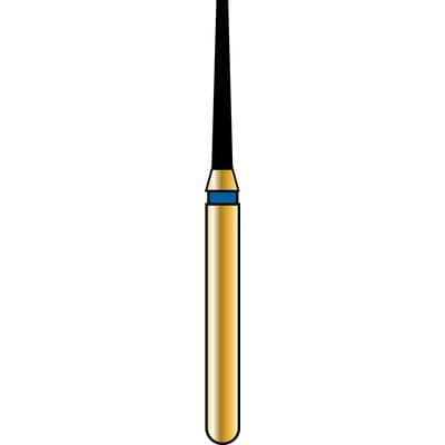 Coltene Whaledent Alpen Multilayer Diamond Bur FG 847-010, Coarse Grit, Flat End Taper, 1.0 mm Diameter, 8.0 mm Length, 5/Pk thumbnail 6