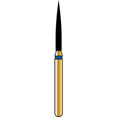 Alpen® Multi Use Diamond Burs – FG, Extra Fine, Yellow, Flame - #863, 1.2 mm Diameter, 10.0 mm Length, 50/Pkg thumbnail 3