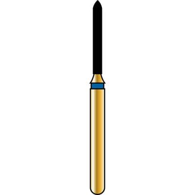Alpen® Multi Use Diamond Bur, FG, Fine Grit, Red Ring, Cylinder Beveled End, #878, 1.0 mm Diameter, 8.0 mm Length, 5/Pkg - Alpen® Multi Use Diamond Burs – FG, Fine, Red, Cylinder, 5/Pkg - Cylinder Beveled End, # 878, 1.0  mm Diameter, 8.0  mm Length - Image 1