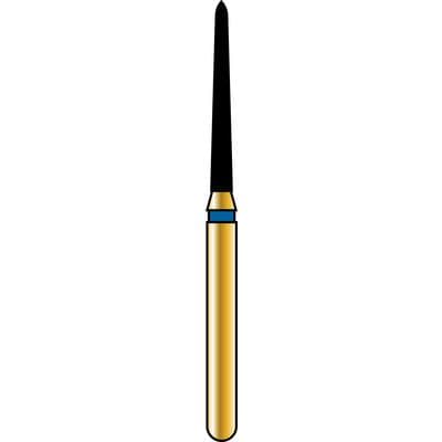 Alpen® Multi Use Diamond Bur FG #879K-012, Fine Grit, Curettage/Pointed Taper, Cone, Red Ring, 1.2 mm Diameter, 10.0 mm Length, 5/Pkg thumbnail 6